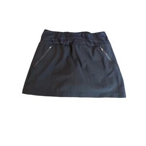 Mondetta Black Skort Athletic Skirt Size Small Zip Pockets